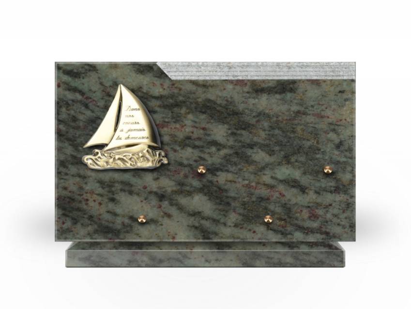 Romantic Rectangle Granite Plaque.