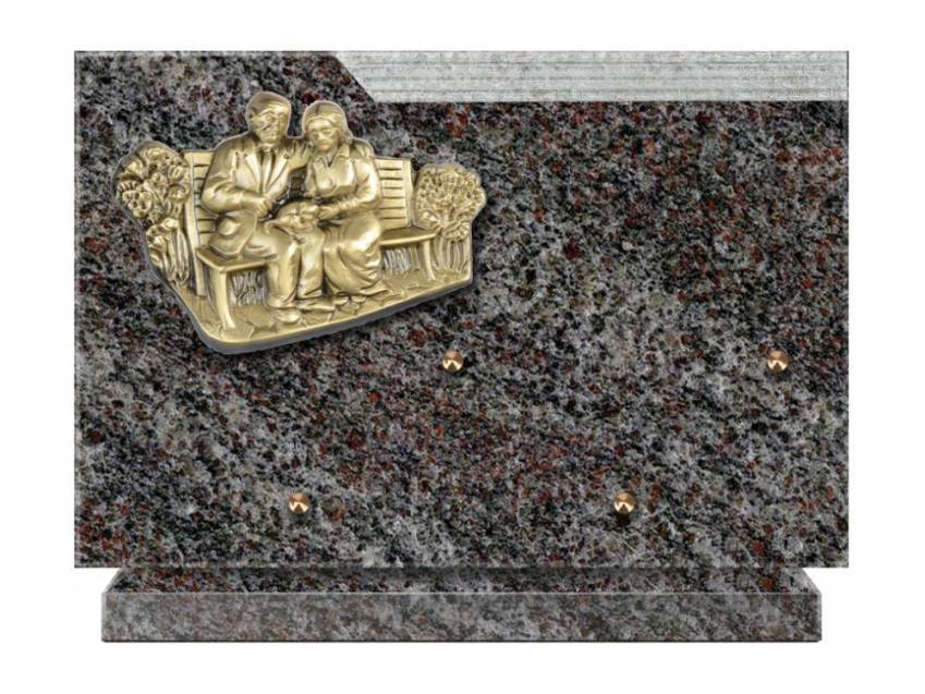 Plaque Granit Rectangle romantique