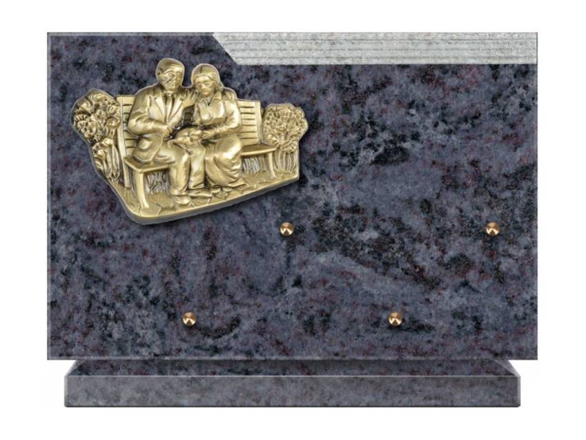 Plaque Granit Rectangle romantique