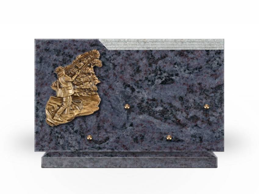 Plaque Granit Rectangle romantique