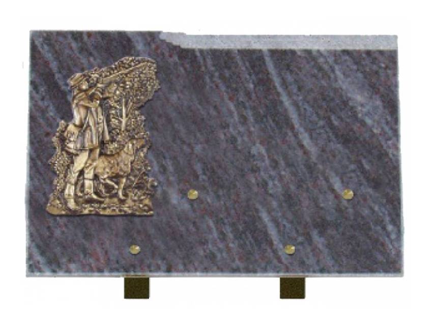 Romantic Rectangle Granite Plaque.