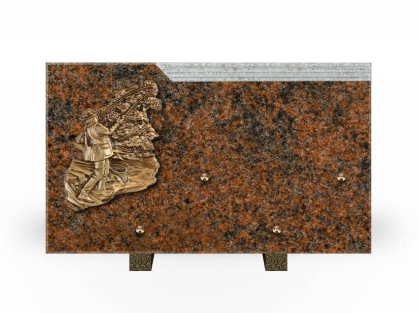 Romantic Rectangle Granite Plaque.