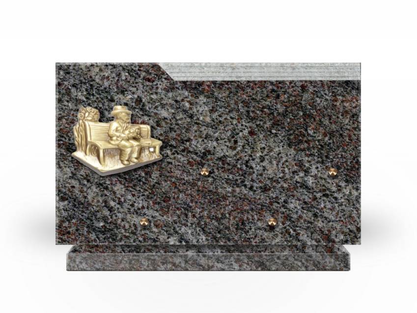 Romantic Rectangle Granite Plaque.