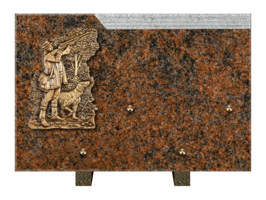 Romantic Rectangle Granite Plaque.