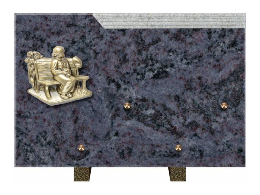 Romantic Rectangle Granite Plaque.