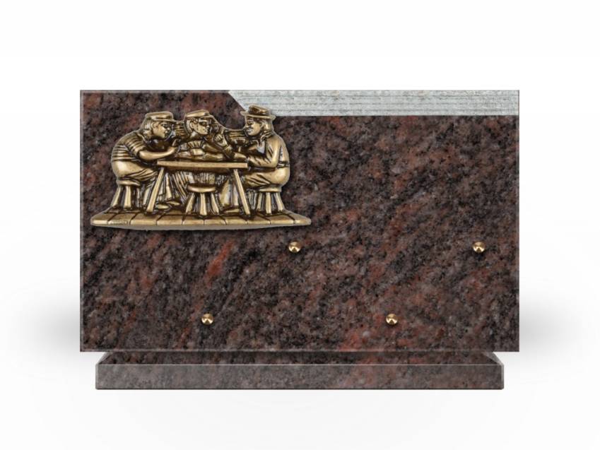 Romantic Rectangle Granite Plaque.