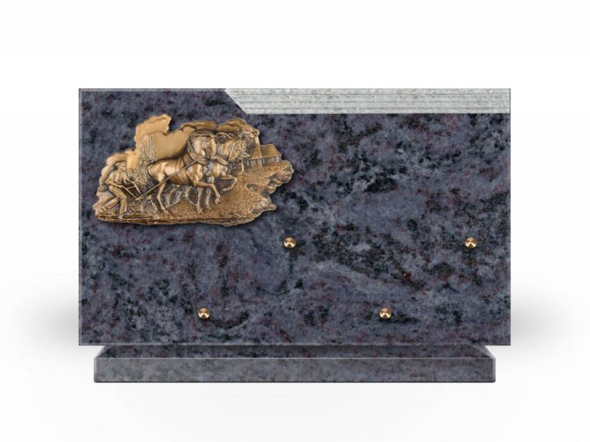 Romantic Rectangle Granite Plaque.