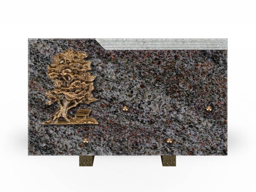 Romantic Rectangle Granite Plaque.