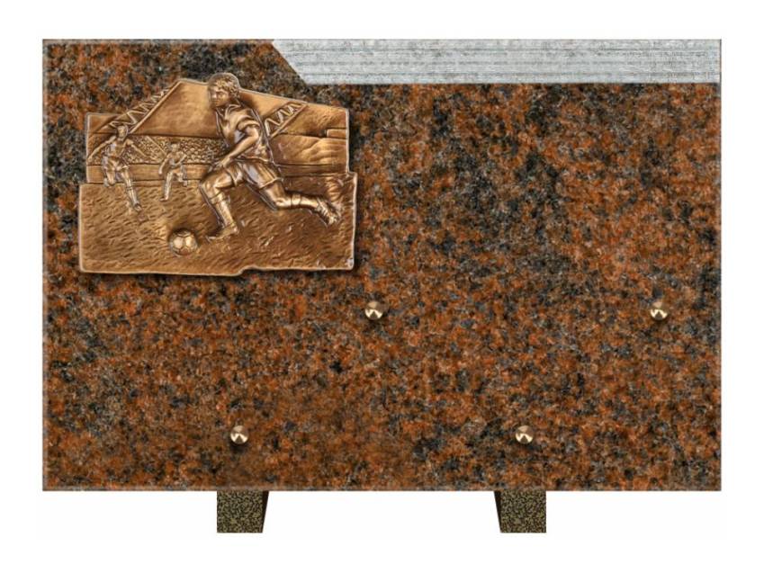 Romantic Rectangle Granite Plaque.