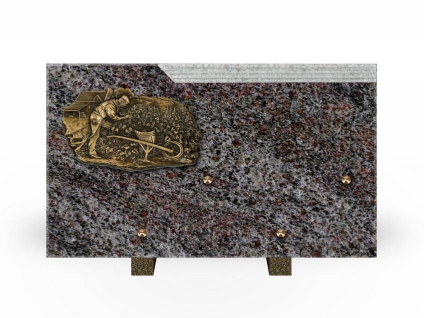 Romantic Rectangle Granite Plaque.