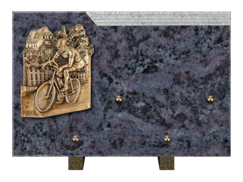 Romantic Rectangle Granite Plaque.