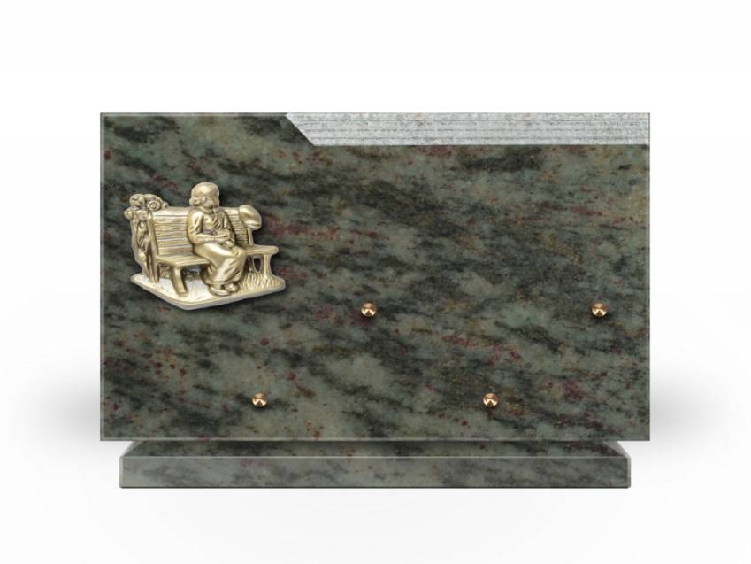 Plaque Granit Rectangle romantique