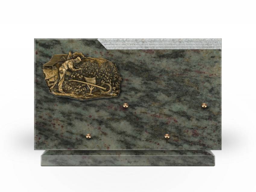 Romantic Rectangle Granite Plaque.