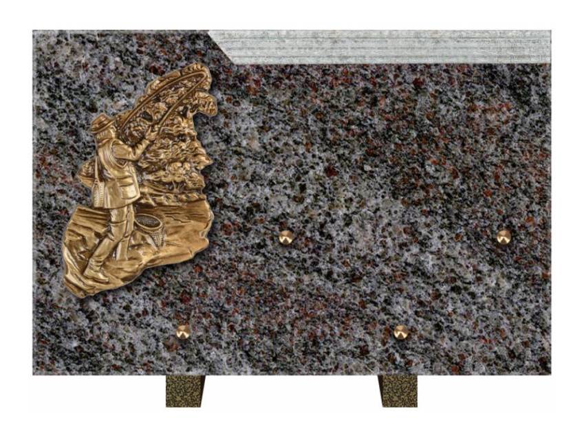 Romantic Rectangle Granite Plaque.