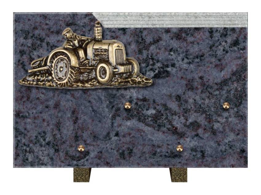 Plaque Granit Rectangle romantique