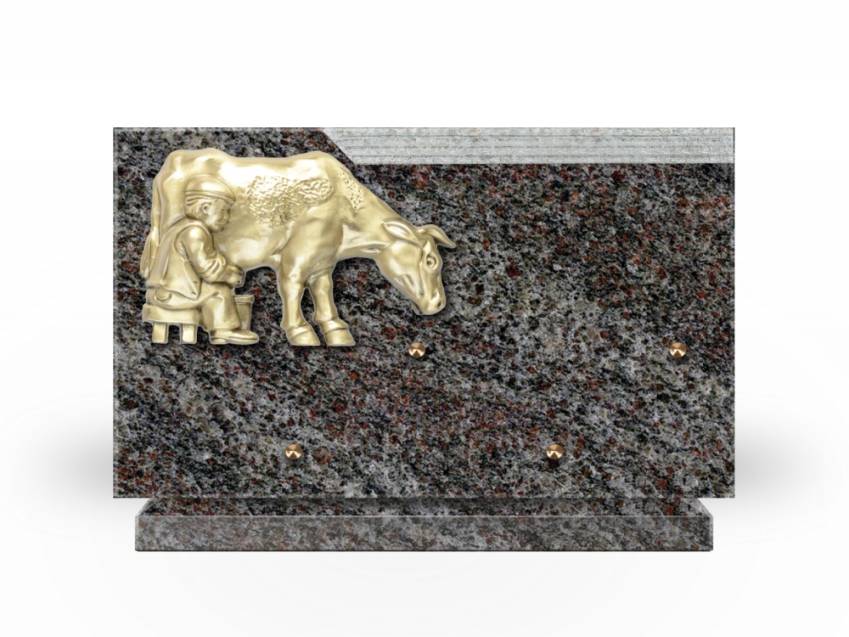 Romantic Rectangle Granite Plaque.