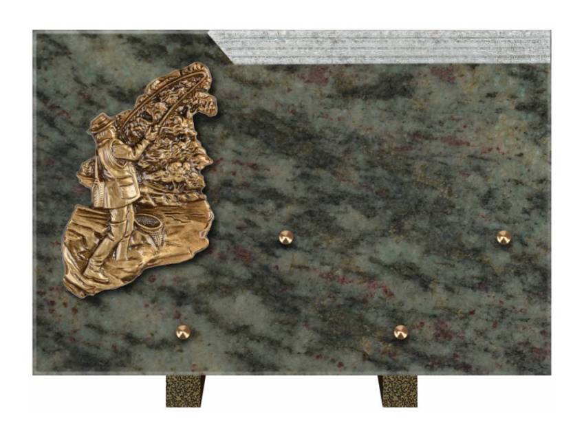 Romantic Rectangle Granite Plaque.