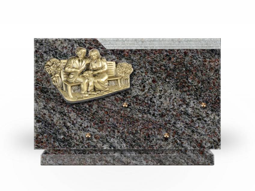 Plaque Granit Rectangle romantique