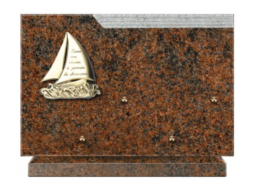 Romantic Rectangle Granite Plaque.