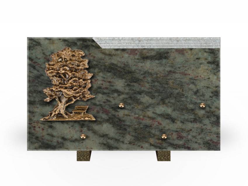 Romantic Rectangle Granite Plaque.