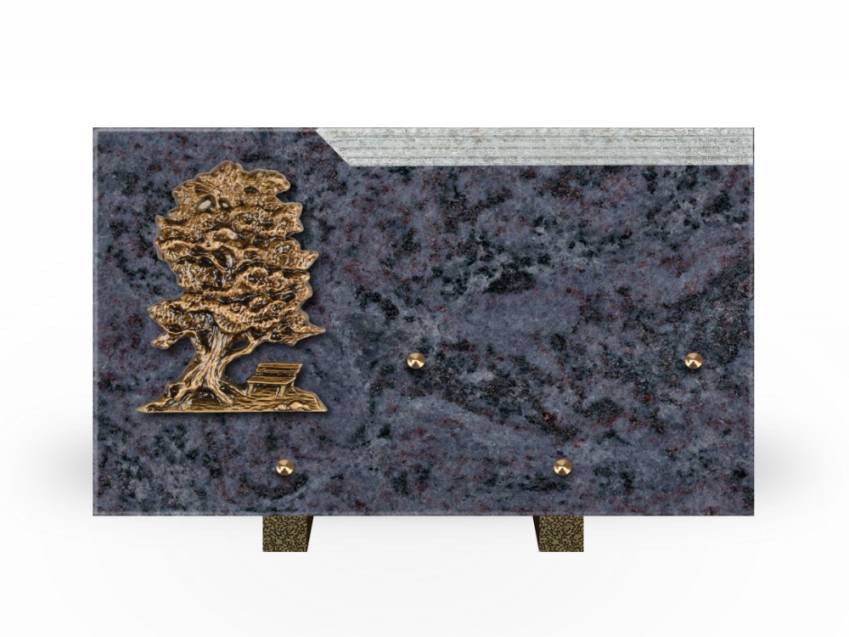 Romantic Rectangle Granite Plaque.