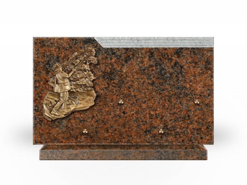 Plaque Granit Rectangle romantique