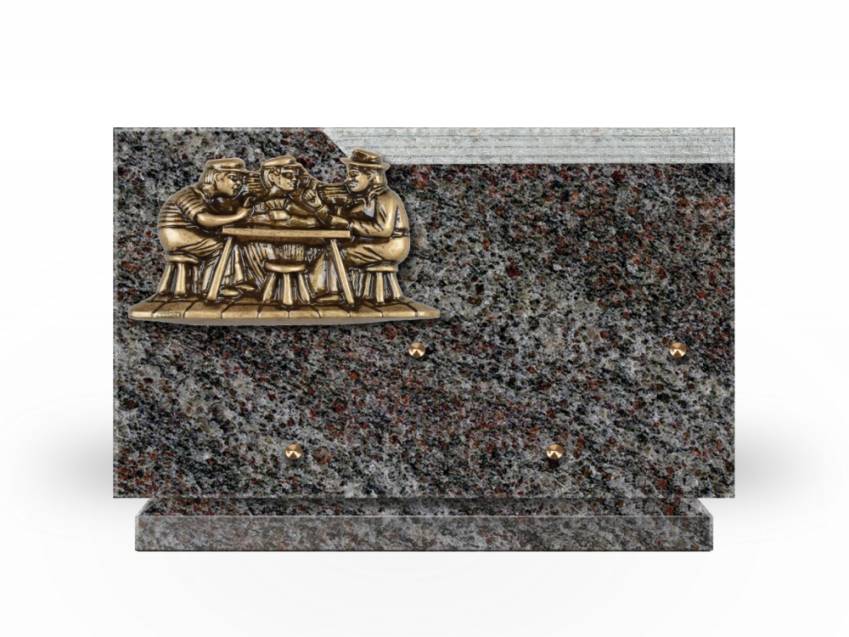 Plaque Granit Rectangle romantique