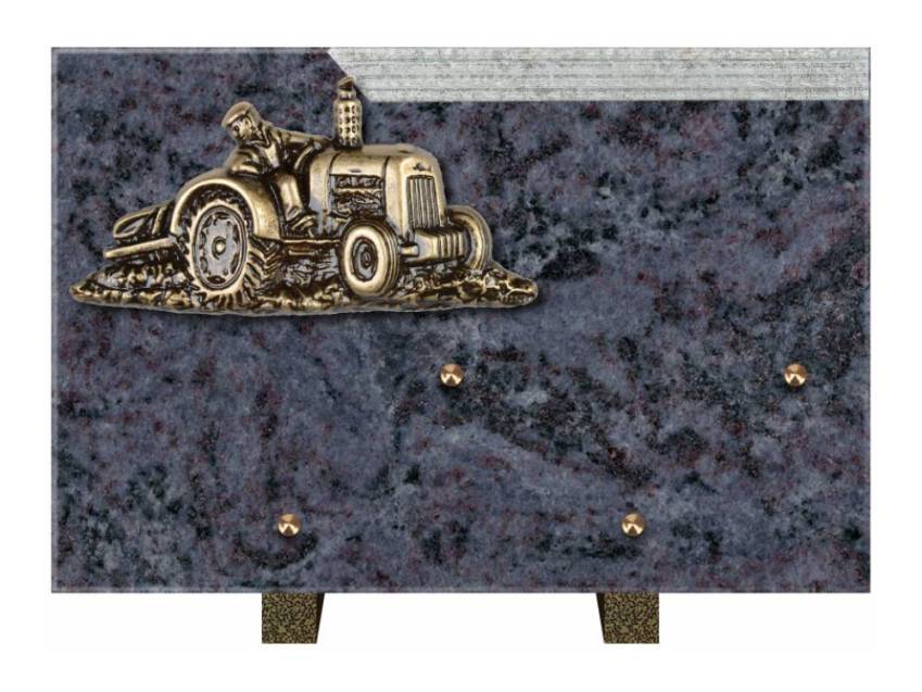 Romantic Rectangle Granite Plaque.