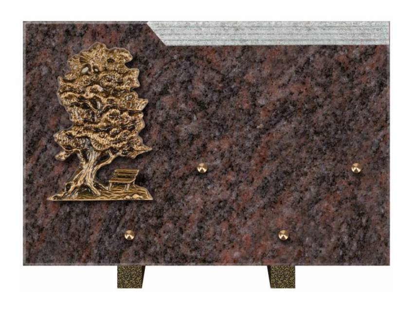 Romantic Rectangle Granite Plaque.