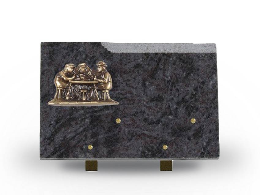 Plaque Granit Rectangle romantique