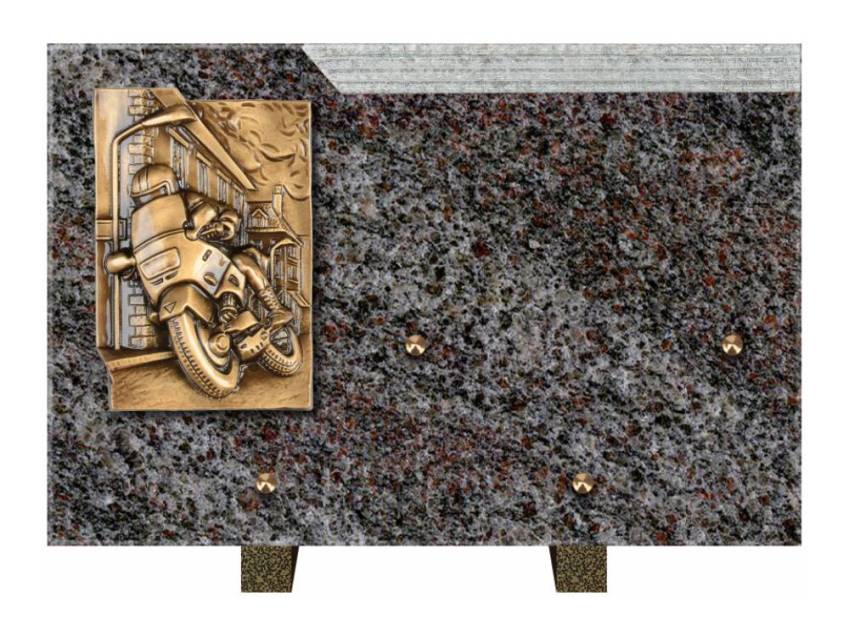 Romantic Rectangle Granite Plaque.