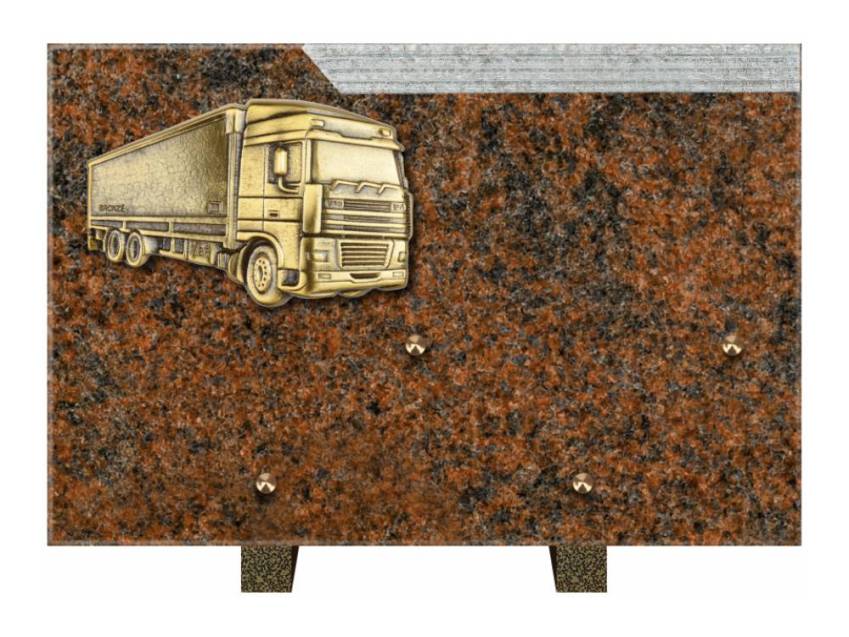 Romantic Rectangle Granite Plaque.