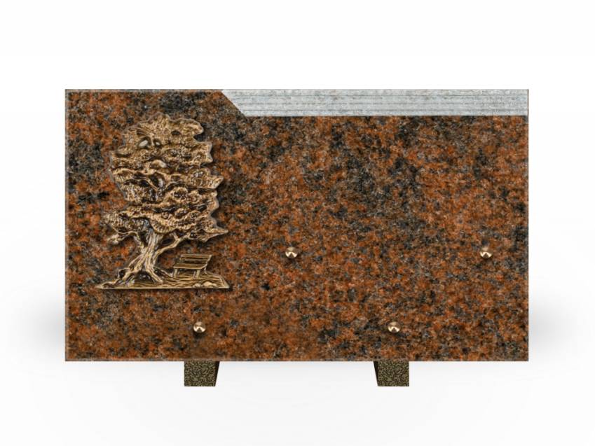 Romantic Rectangle Granite Plaque.