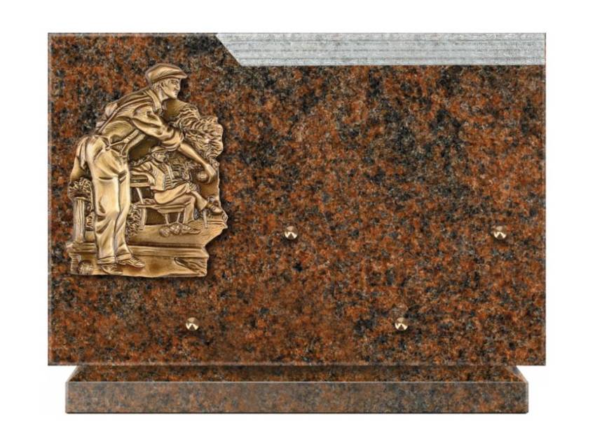 Romantic Rectangle Granite Plaque.