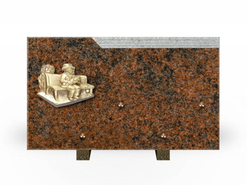 Romantic Rectangle Granite Plaque.