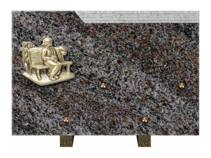 Romantic Rectangle Granite Plaque.