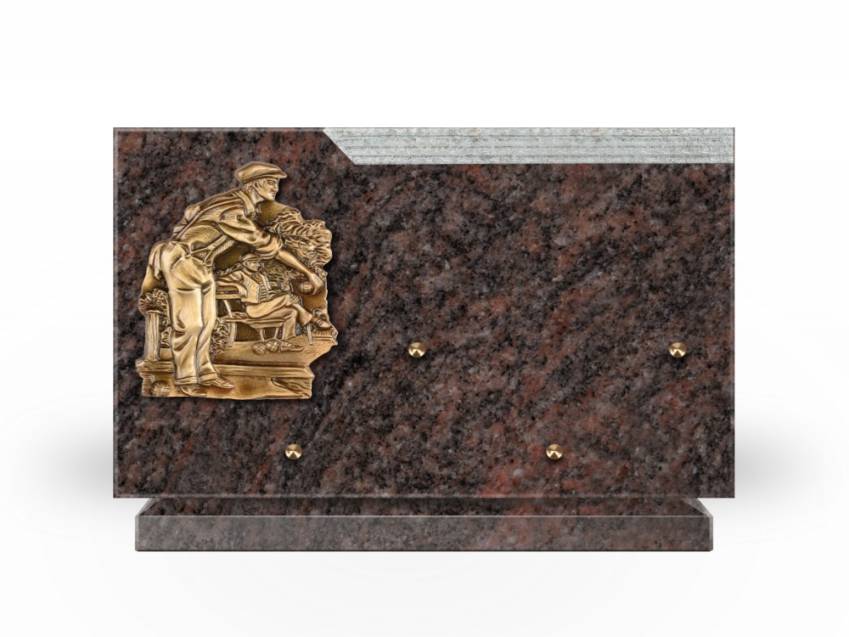 Romantic Rectangle Granite Plaque.