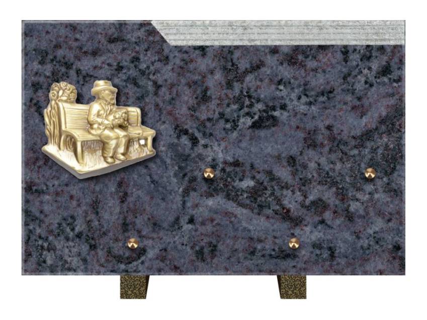 Romantic Rectangle Granite Plaque.