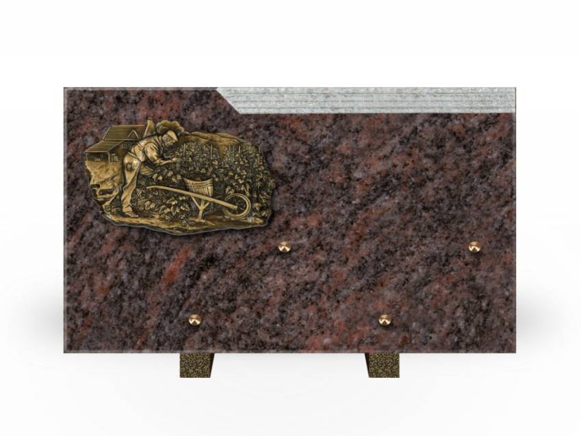 Romantic Rectangle Granite Plaque.