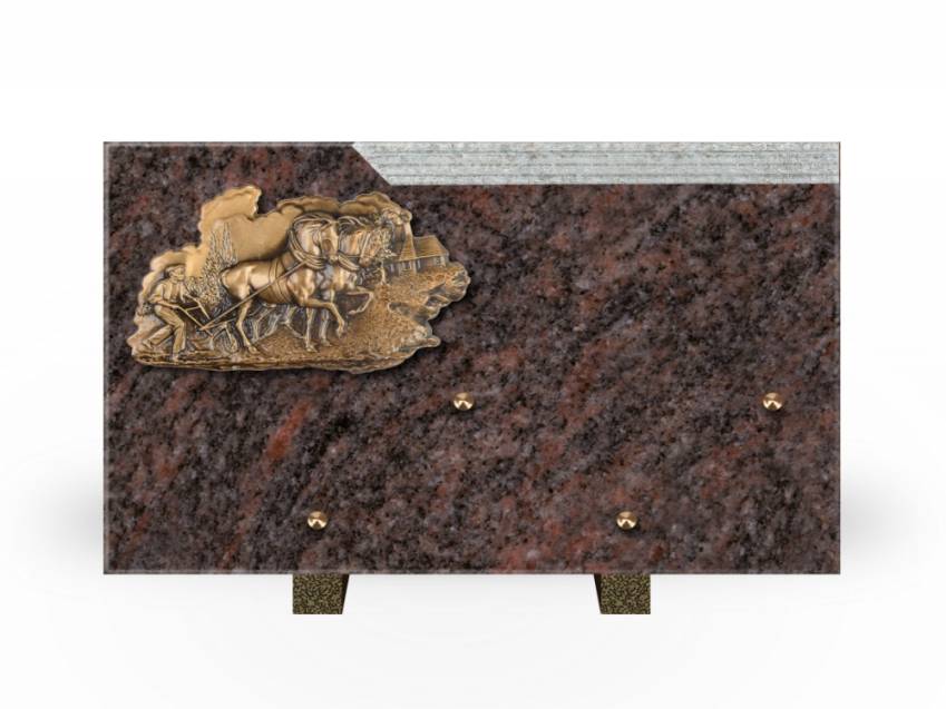 Romantic Rectangle Granite Plaque.