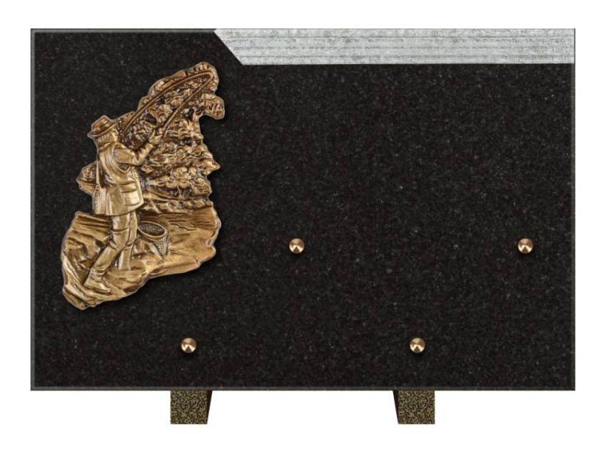 Plaque Granit Rectangle romantique