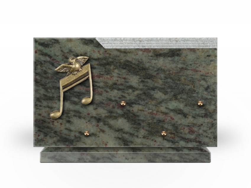 Plaque Granit Rectangle romantique