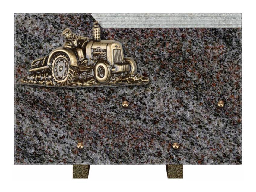 Romantic Rectangle Granite Plaque.