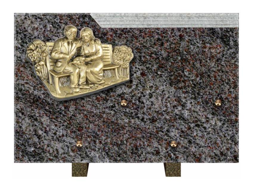 Romantic Rectangle Granite Plaque.