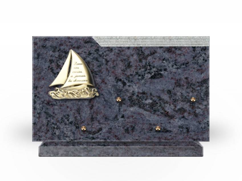 Romantic Rectangle Granite Plaque.