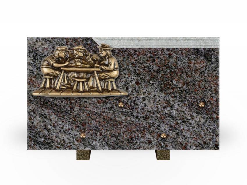 Romantic Rectangle Granite Plaque.