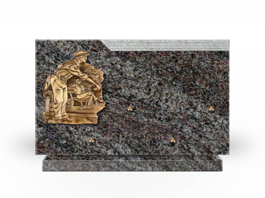 Romantic Rectangle Granite Plaque.