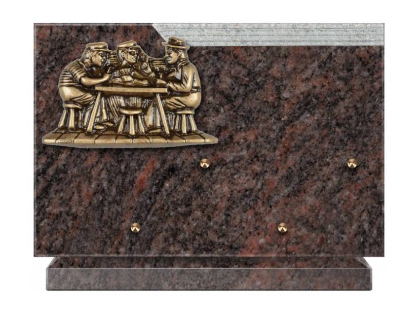 Romantic Rectangle Granite Plaque.