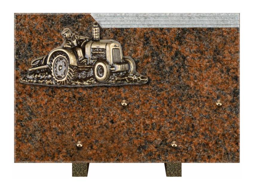 Romantic Rectangle Granite Plaque.