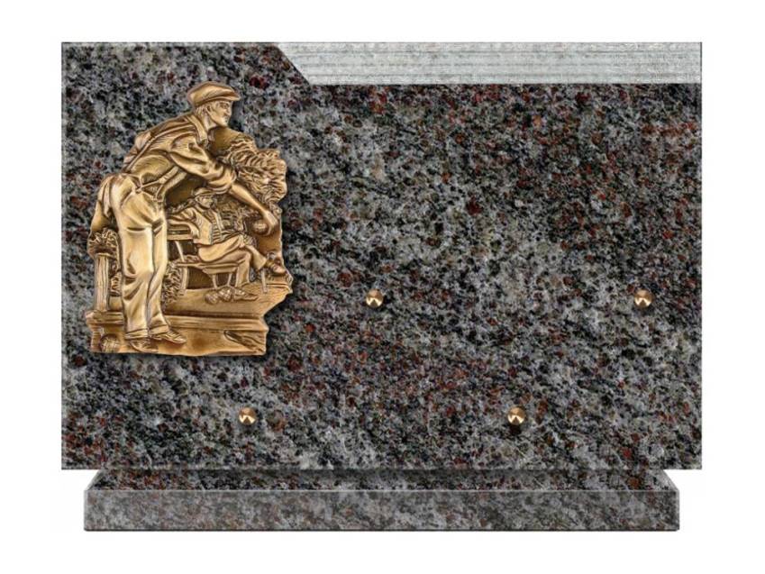 Romantic Rectangle Granite Plaque.